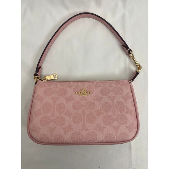 Coach CW426 Nolita 19 Powder Pink Signature Shoulder Bag - NWT - Picture 3 of 10
